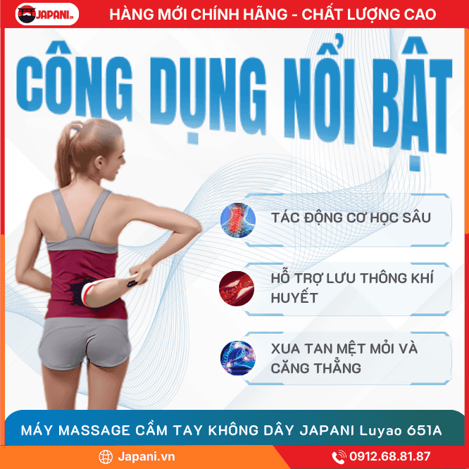 Thông Tin Chi Tiết Sản Phẩm Máy Mát Xa Cầm Tay JAPANI MS 2675