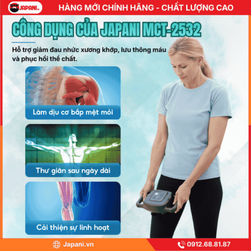 Thông Tin Chi Tiết Của Máy Massage Cầm Tay JAPANI MCT-2532