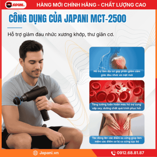 Thông Tin Chi Tiết Máy Massage Cầm Tay JAPANI MCT-2500