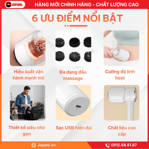 Ưu Điểm Nổi Bật Của Máy Massage Cầm Tay JAPANI MCT-4456 Mini