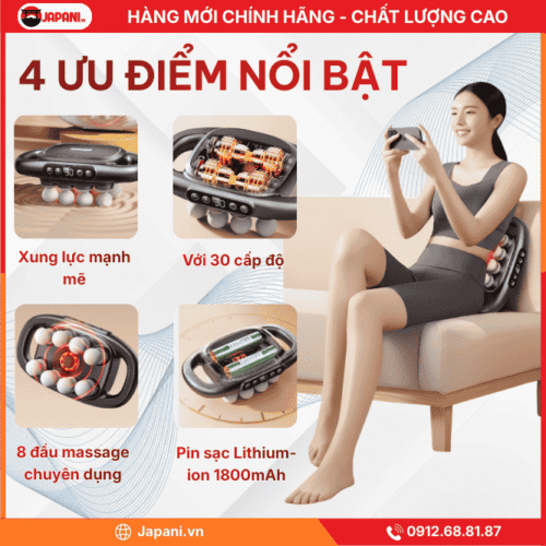 Ưu Điểm Nổi Bật Của Máy Massage Cầm Tay Đa Năng JAPANI MS 3788