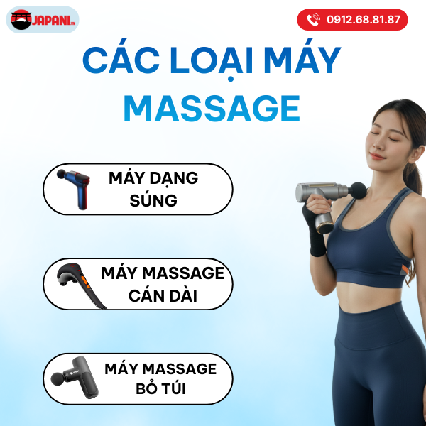Các loại máy massage cầm tay