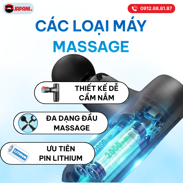 Các loại máy mát xa cầm tay