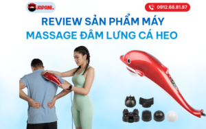 máy massage đấm lưng cầm tay cá heo chính hãng