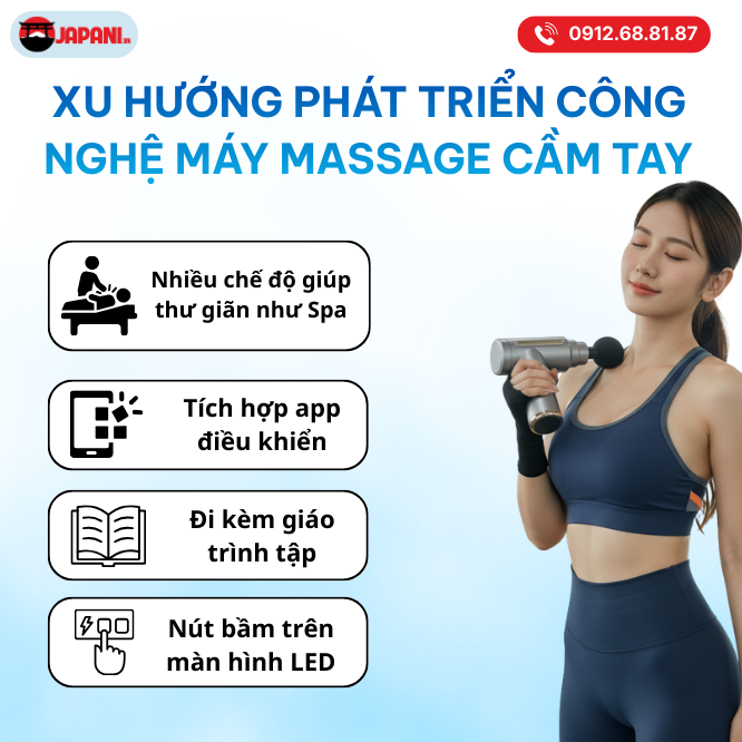 Xu hướng ph&aacute;t triển của m&aacute;y masage cầm tay