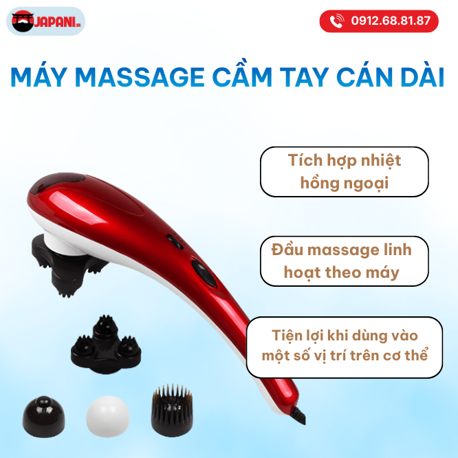M&aacute;y Massage Cầm Tay C&aacute;n D&agrave;i