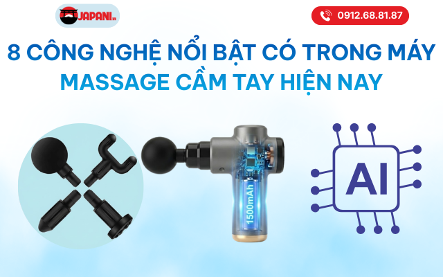 8 công nghệ máy massage cầm tay