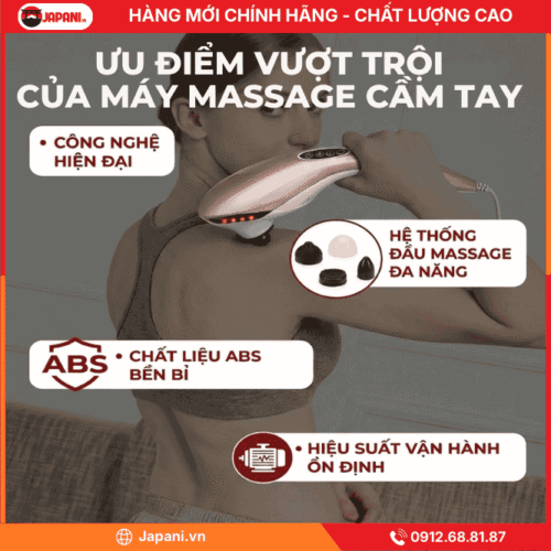 Ưu điểm Máy massage cầm tay JAPANI MCT-4693
