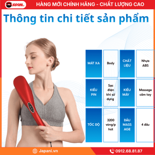 Giới thiệu về sản phẩm Máy massage cầm tay JAPANI MCT-4693