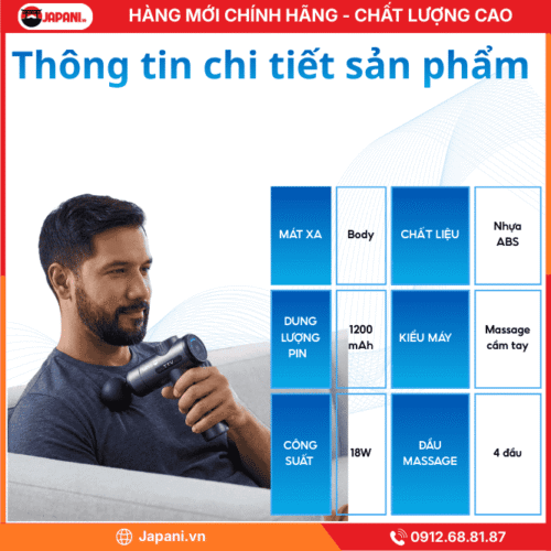 Thông Tin Chi Tiết Máy Massage Mini JAPANI MMM-5698