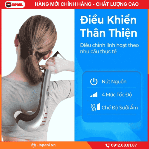 Máy massage đấm lưng cầm tay JAPANI MDL-5572