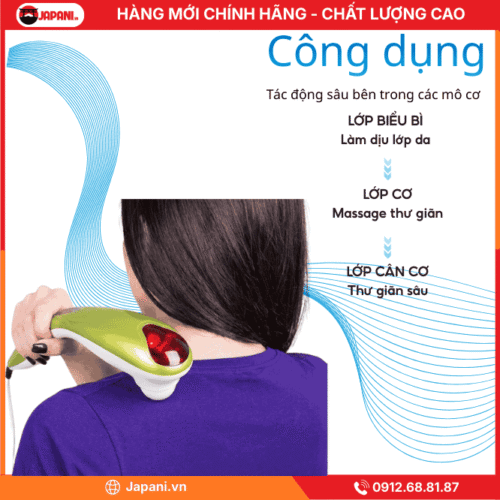 Công dụng Máy massage cầm tay JAPANI