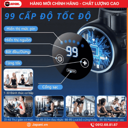 Cường Độ Massage Của Máy Massage Mini JAPANI MMM-5698