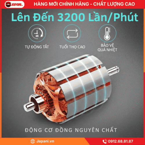 Công nghệ massage của máy massage đấm lưng cầm tay JAPANI MDL-5484