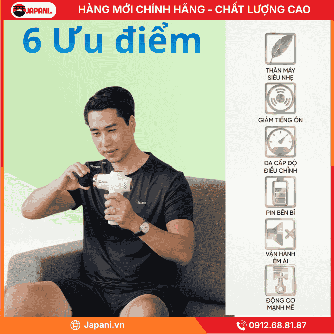 Ưu điểm nổi bật của máy massage mini cầm tay JAPANI CTMINI-5741