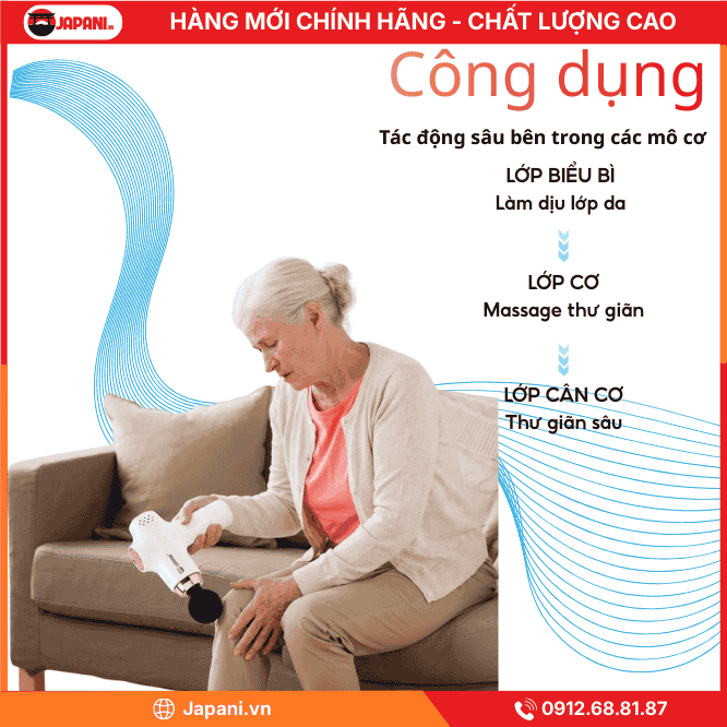 Công dụng máy Massage mini cầm tay JAPANI CTMINI-5741