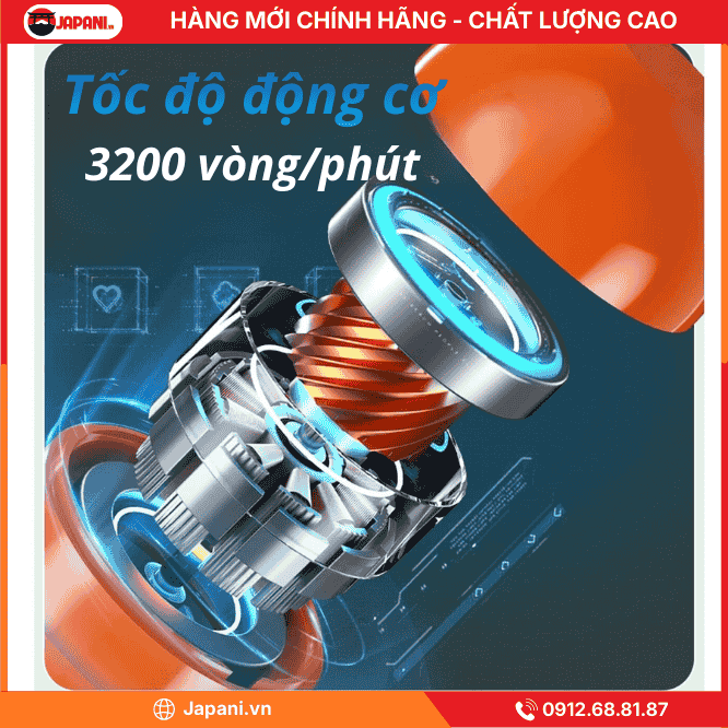 Cường độ rung của máy massage mini cầm tay JAPANI CTMINI-5741