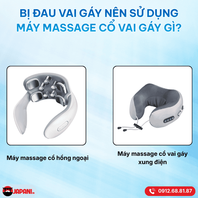 Bị đau vai g&aacute;y n&ecirc;n sử dụng m&aacute;y massage cổ vai g&aacute;y g&igrave;?