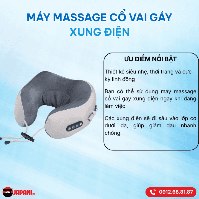 M&aacute;y massage cổ vai g&aacute;y xung điện (TENS/EMS)