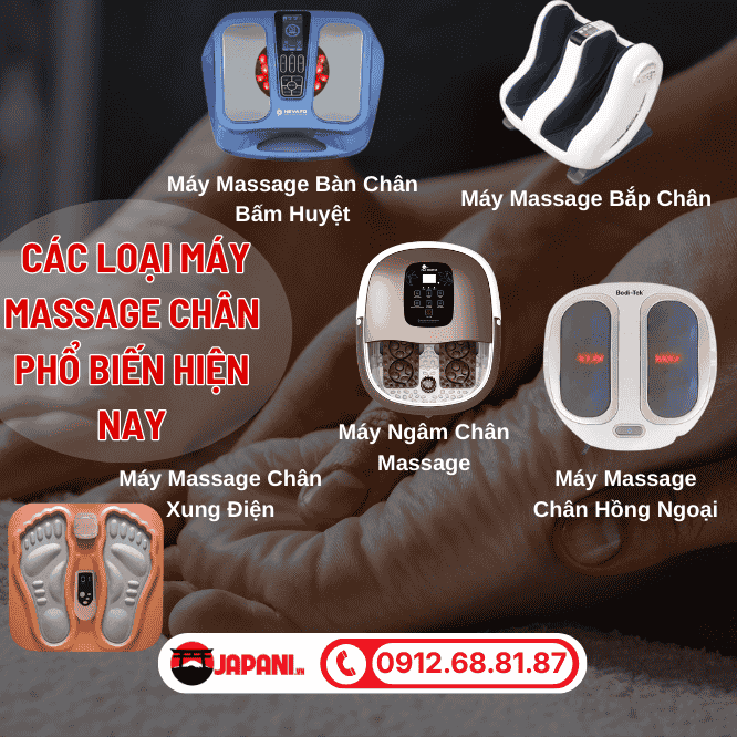 Các Loại Máy Massage Chân Phổ Biến Hiện Nay