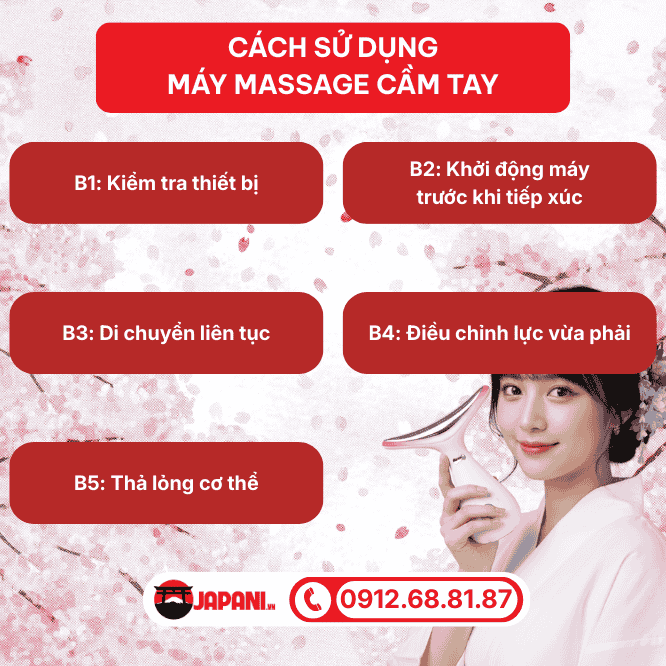 Hướng dẫn cách sử dụng máy massage cầm tay đúng chuẩn y khoa
