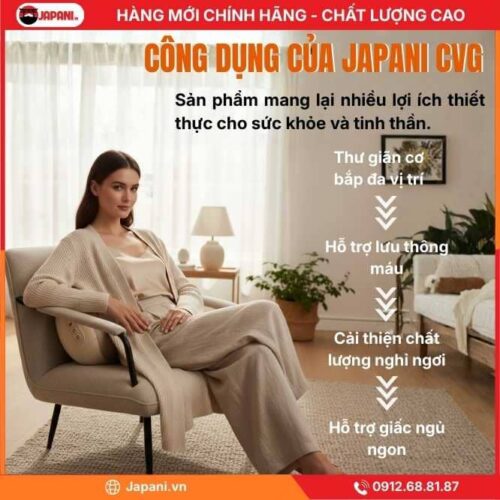 Công Dụng Của Gối Massage Cổ Vai Gáy Và Lưng JAPANI CVG-6057