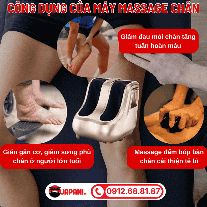 Công Dụng, Lợi Ích Của Máy Massage Chân