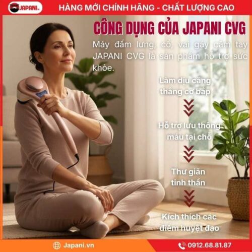 Công Dụng Của Máy Đấm Lưng, Cổ, Vai Gáy Cầm Tay JAPANI CVG