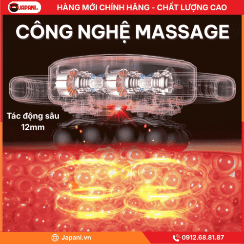 Công Nghệ Massage Của Máy Massage Đấm Lưng Cao Cấp JAPANI MDL-6026