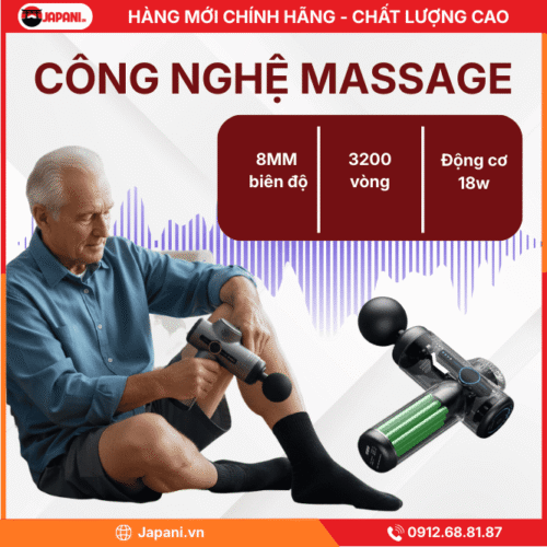Công Nghệ Massage Súng Massage Cầm Tay Mini JAPANI CTMINI-5738