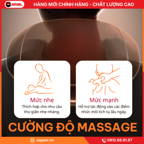 Cường Độ Massage Của Máy Mát Xa Cổ Đa Năng JAPANI CVG-4587