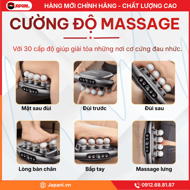 Cường Độ Massage Của Máy Massage Cổ Vai Gáy JAPANI MDN-3788