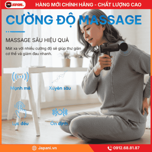 Cường Độ Massage Máy Đấm Lưng Cầm Tay JAPANI MDL-5546
