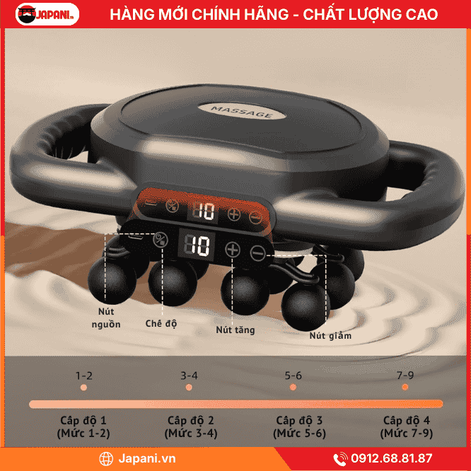 Cường Độ Massage Của Máy Massage Đấm Lưng Cao Cấp JAPANI MDL-6026