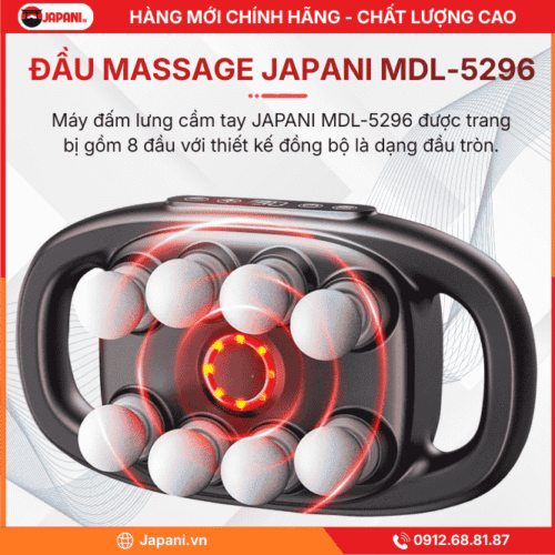 Đầu Massage Của Máy Đấm Lưng Cầm Tay JAPANI MDL-5296