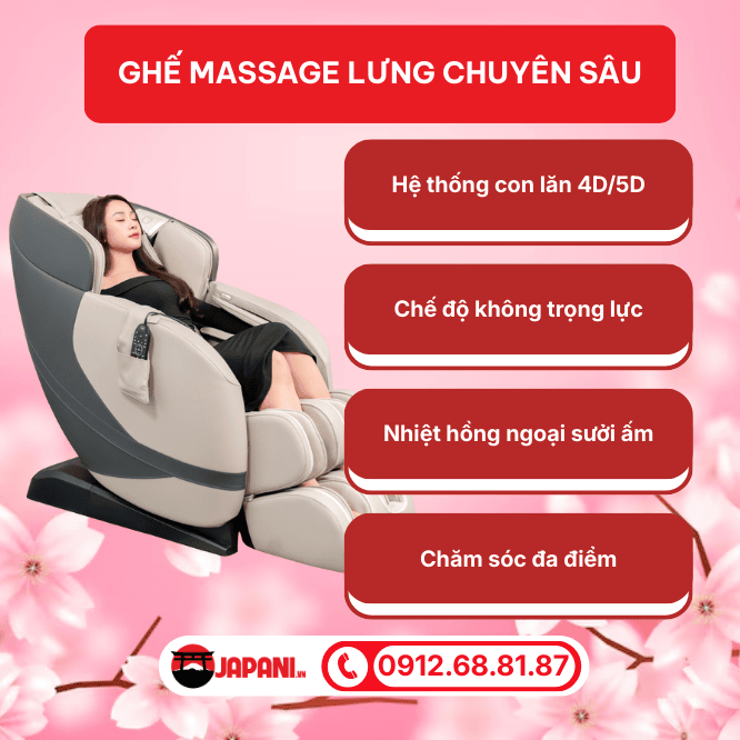 Ghế massage lưng chuy&ecirc;n s&acirc;u