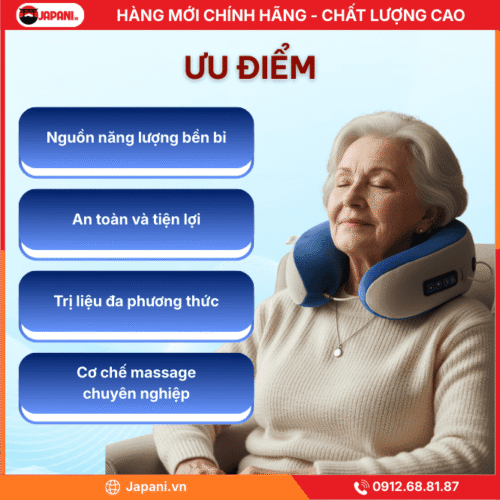 Ưu điểm nổi bật của gối massage chữ U JAPANI CVG-5816