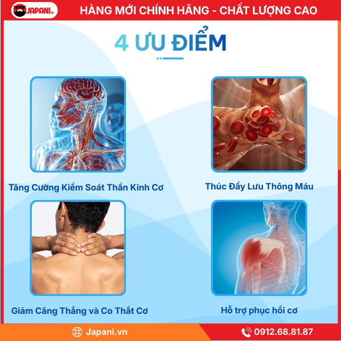 Ưu Điểm Nổi Bật của Gối Massage Cổ Vai Gáy JAPANI CVG-5813