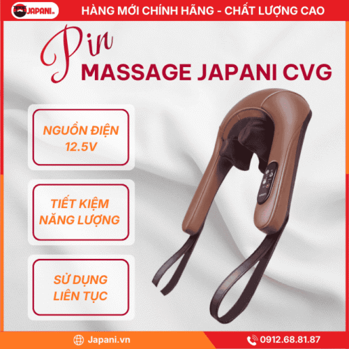 Hiệu Suất Pin Của Máy Mát Xa Cổ Đa Năng JAPANI CVG-4587