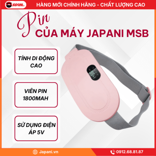 Hiệu Suất Pin Của Máy Massage Bụng JAPANI MSB-6013