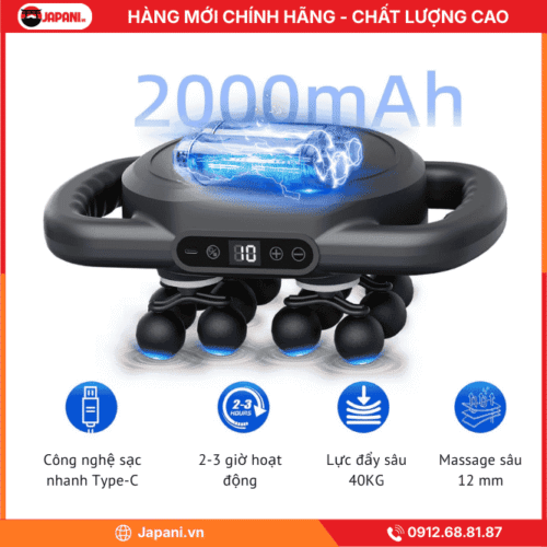 Hiệu Suất Pin Của Máy Massage Đấm Lưng Cao Cấp JAPANI MDL-6026