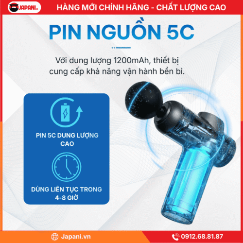 Hiệu Suất Pin Vượt Trội Máy Massage Mini JAPANI MMM-5726