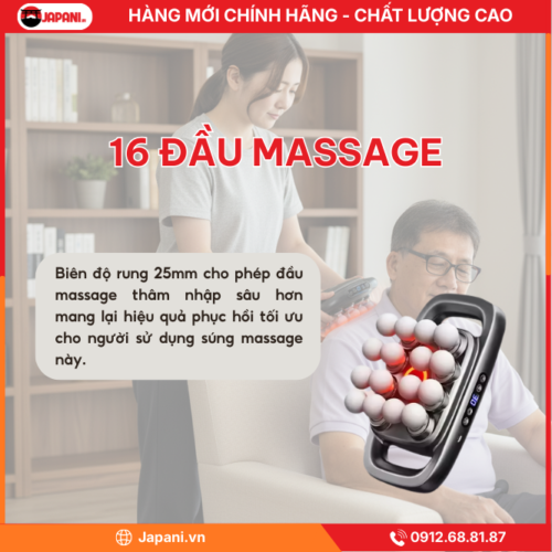 Hệ Thống 16 Đầu Massage Chuyên Biệt