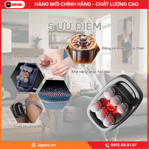 Ưu Điểm Nổi Bật Của Thiết Bị Đấm Lưng Cầm Tay JAPANI MDL-4870