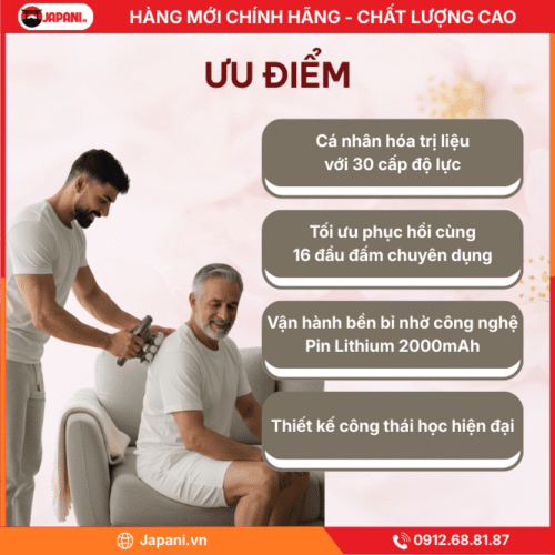 Ưu điểm đột phá của máy đấm lưng cầm tay JAPANI MDL-5403
