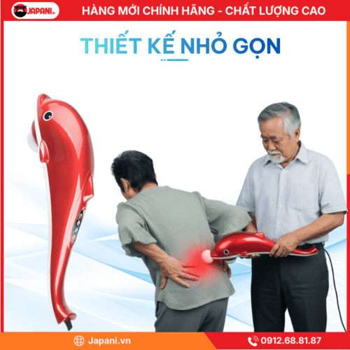 Thiết Kế Nhỏ Gọn, Tiện Lợi Của Máy Massage Lưng Cầm Tay JAPANI MDL-5433