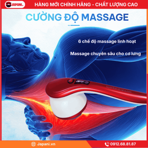 Công nghệ trị liệu đột phá của máy massage lưng JAPANI MDL-5523