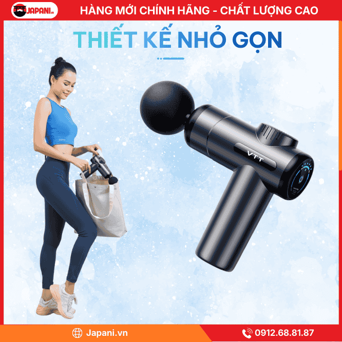 Thiết Kế Nhỏ Gọn, Tiện Lợi của máy xoa bóp lưng cầm tay JAPANI MDL-5597