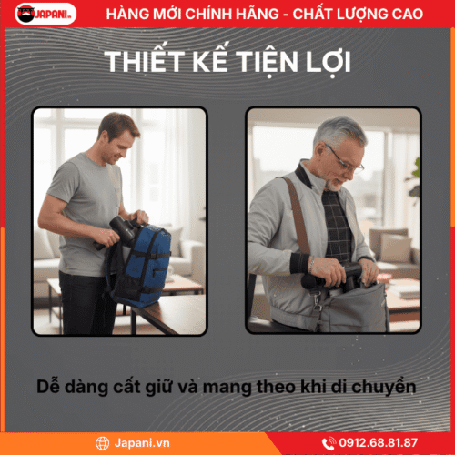 Thiết kế tiện lợi và nhỏ gọn của máy đấm lưng cầm tay JAPANI MDL-5650