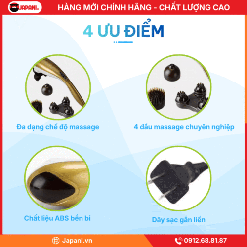 Ưu điểm Máy massage lưng JAPANI MDL-5330